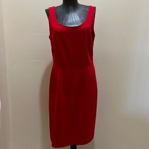 Yves St.Clair red sleeveless dress size 10